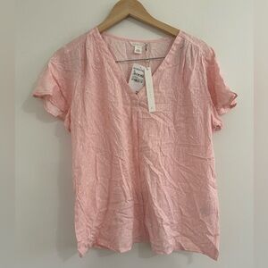 NWT Calson Pink Floral Blouse Sz M #O1